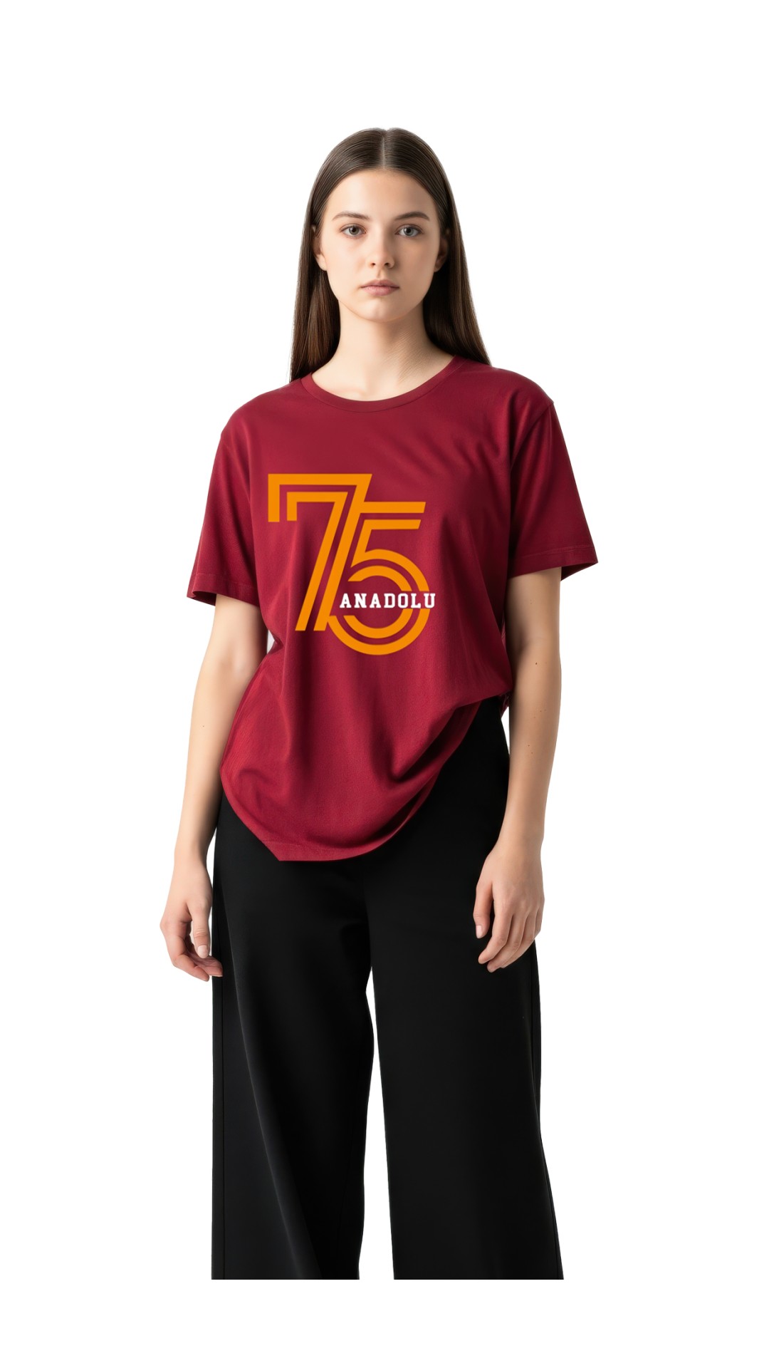 75.Yıl Anadolu Lisesi Okul Forması Bordo